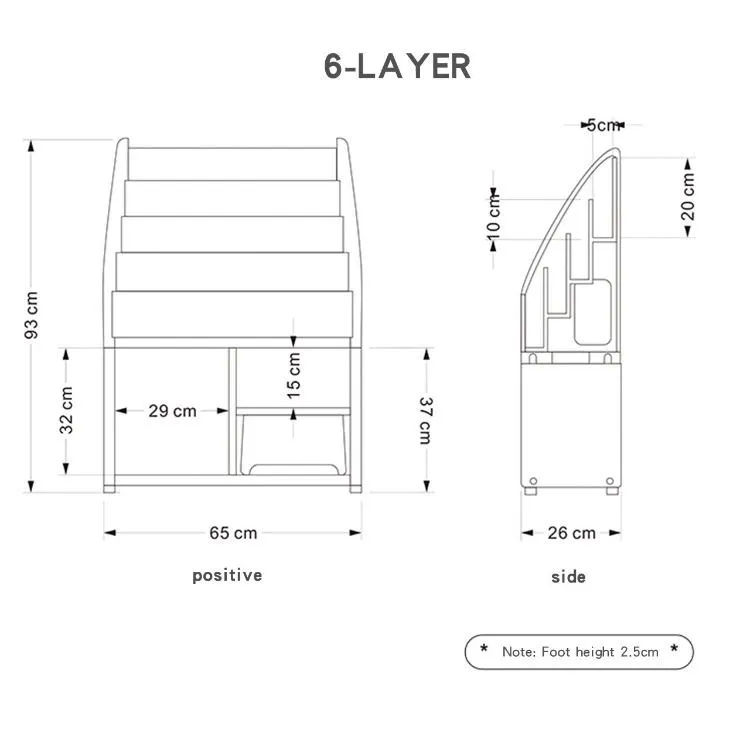 Kids Bookshelf with Storage Space