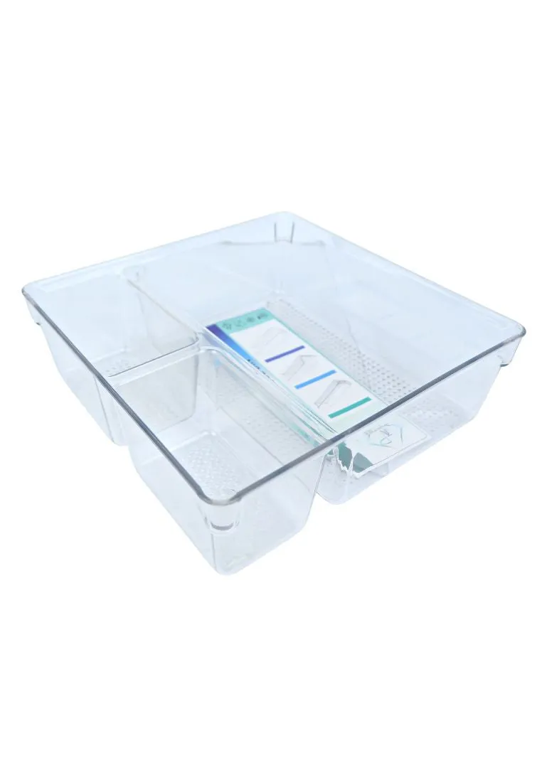 Landmark Multi-purpose Bin With Dividers - Clear