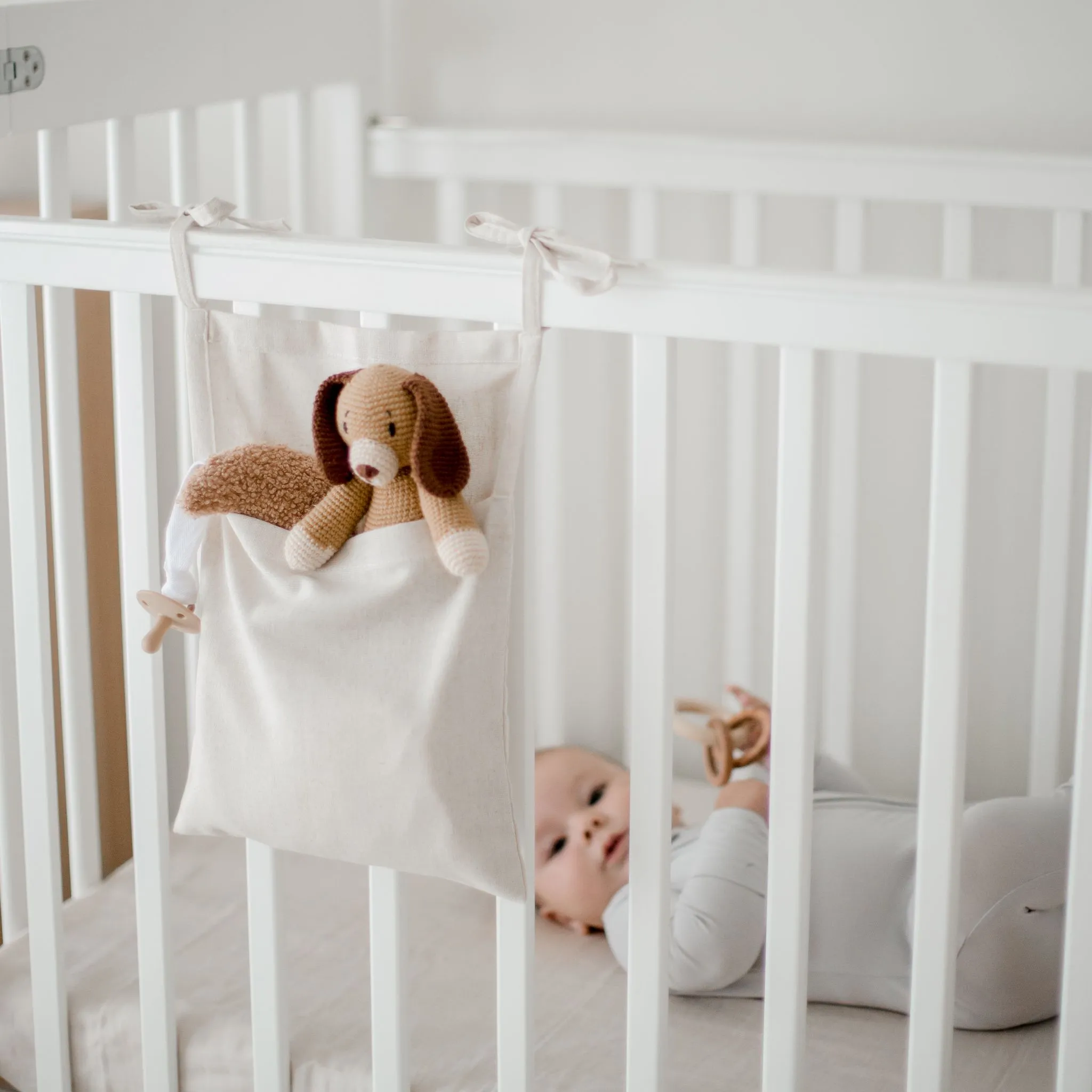 Linen Cot Organizers | Oat