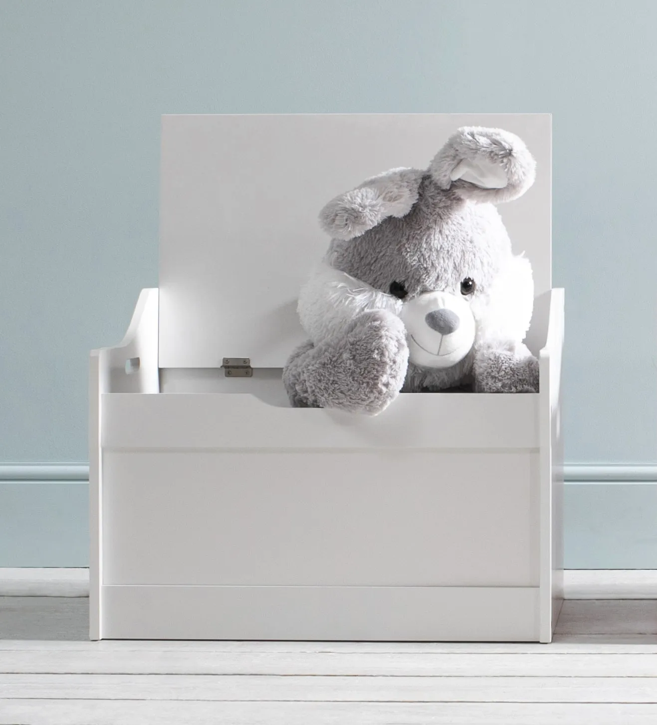 Lola Toy Box Toy Storage Organiser in Classic White