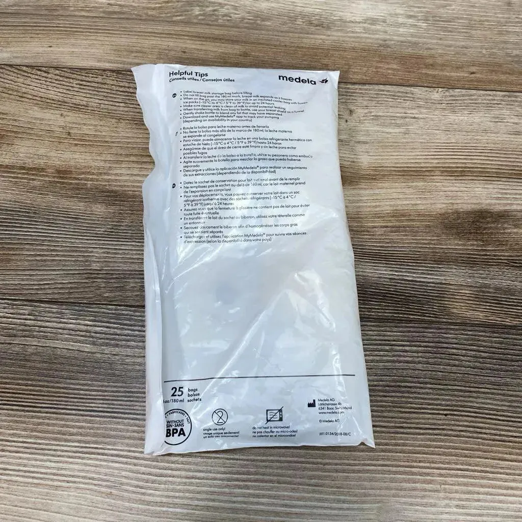 Medela NEW 25Ct. Breast Milk Storage Bags