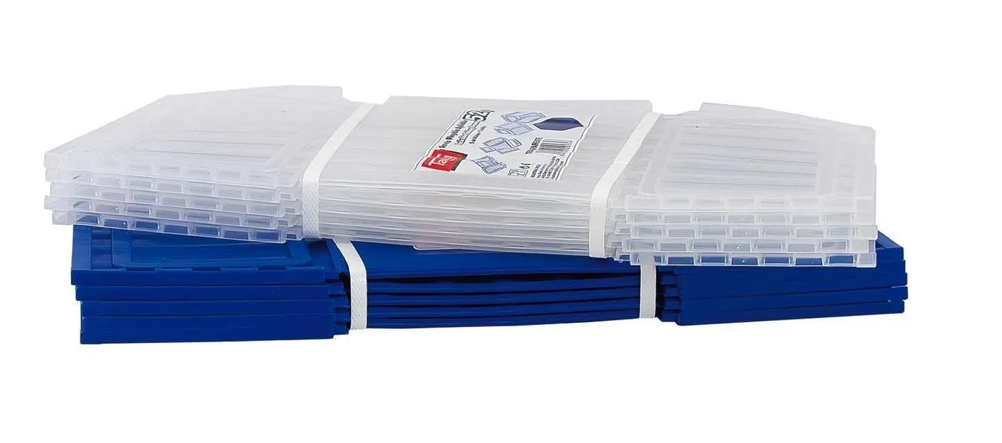 Medium Collapsible Plastic Storage Bins (Pack of 5)