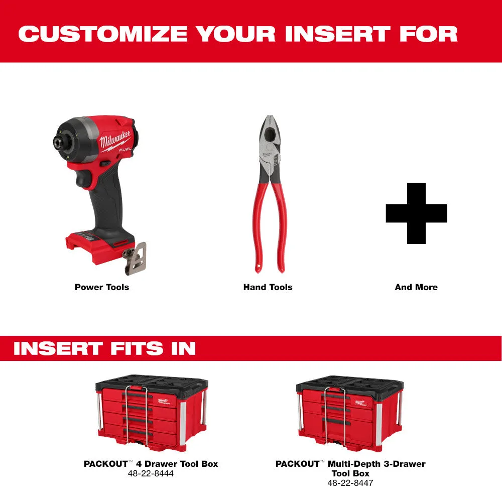 Milwaukee 48-22-8453 Low-Profile Customizable Foam for PACKOUT Drawer Tool Boxes