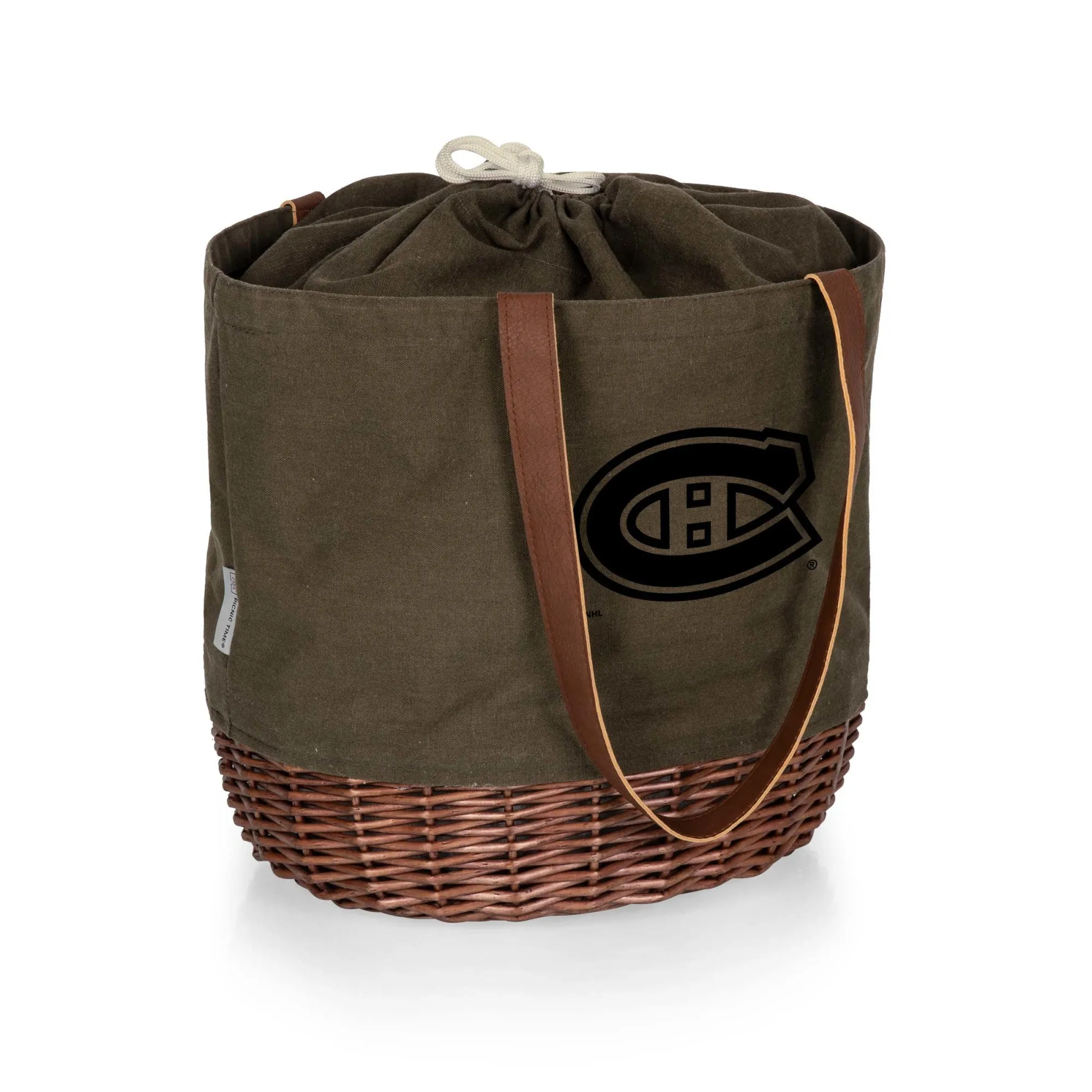 Montreal Canadiens - Coronado Canvas and Willow Basket Tote