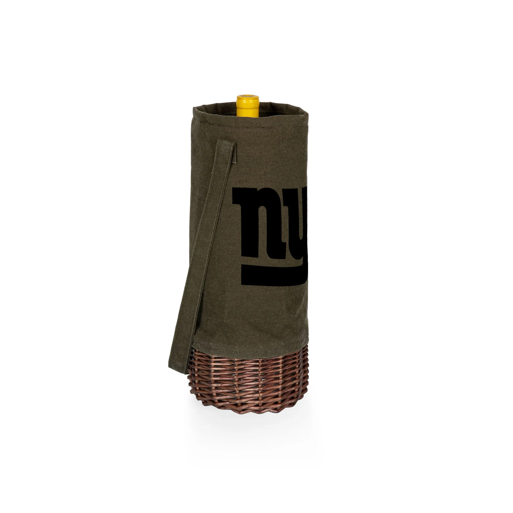 New York Giants - Malbec Insulated Canvas and Willow Wine Bottle Basket