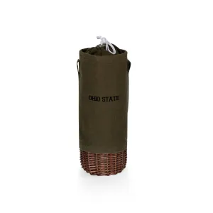 Ohio State Buckeyes - Malbec Insulated Canvas and Willow Wine Bottle Basket