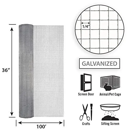 Origin Point 36in x 100ft 1/4in Garden Zone 36 Inches x 100 Feet, 36" x 100