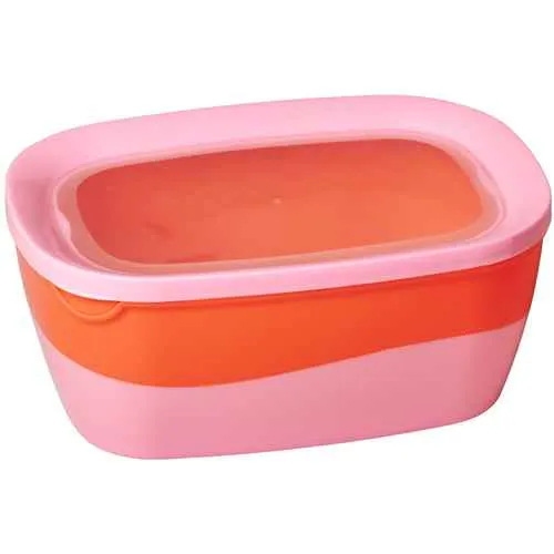 Pink/Orange Rectangular Food Boxes (Set of 3)