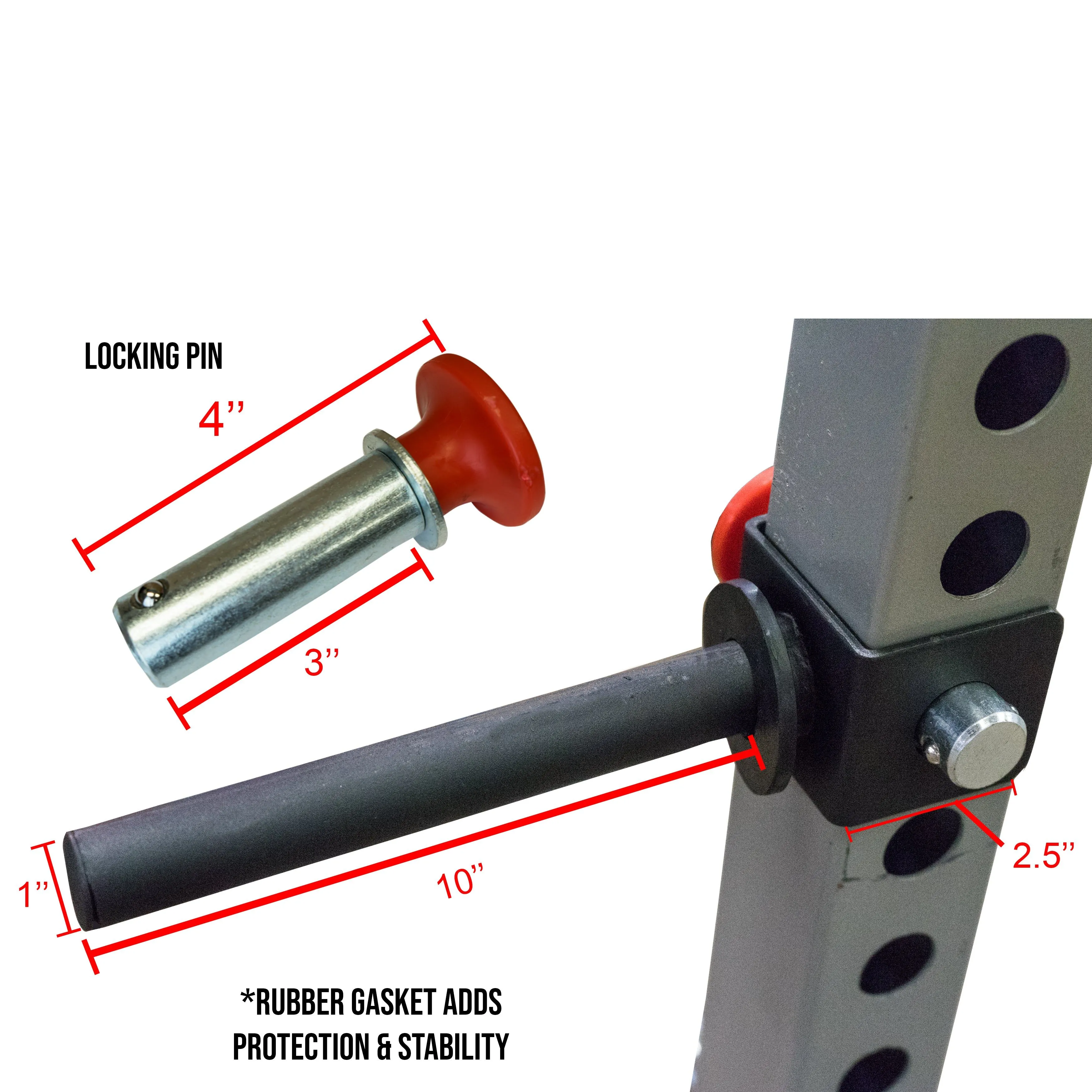 Plate Storage Attachment for 2x2 Power Racks