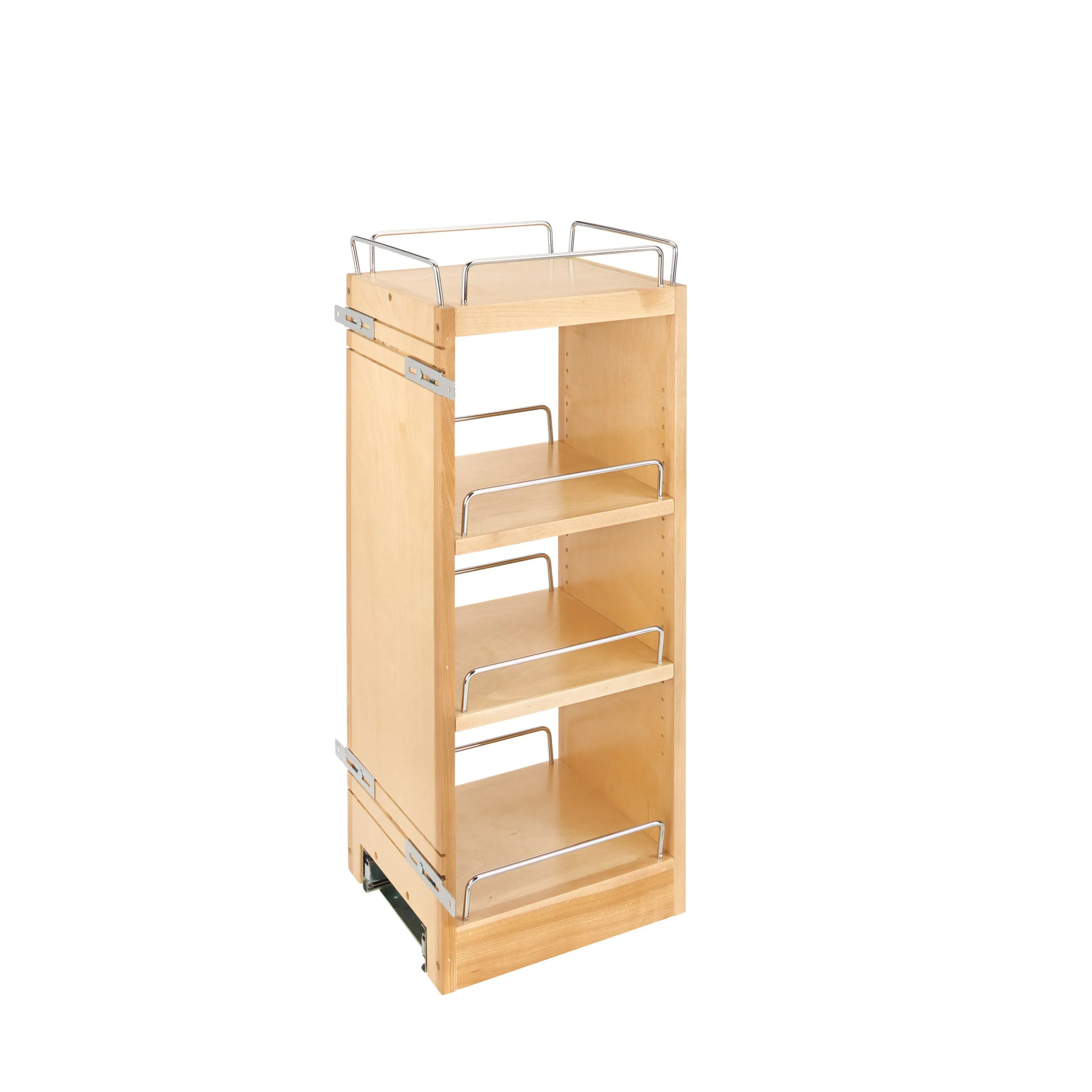 Rev-A-Shelf / 448-BBSCWC-9C / Wood Wall Cabinet Pullout Organizer for 30" H Cabinets w/ BB Soft-Close