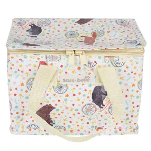 RJB Stone Happy Animals on Bikes Lunch Bag