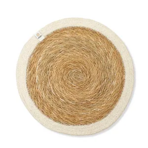 Seagrass & Jute Tablemat - White