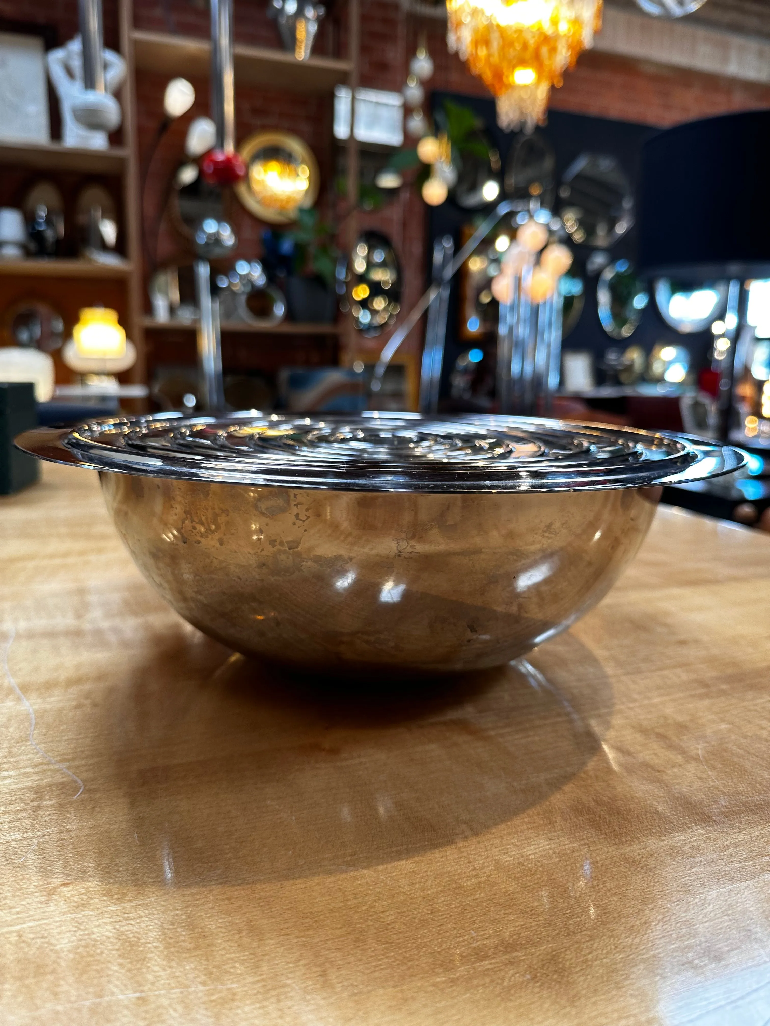 Set of 8 Italian  Silver Decorative Bowls 1980s