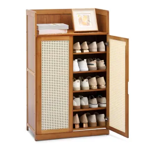 Shoe Storage - 6 Tiers 2 door - Brown