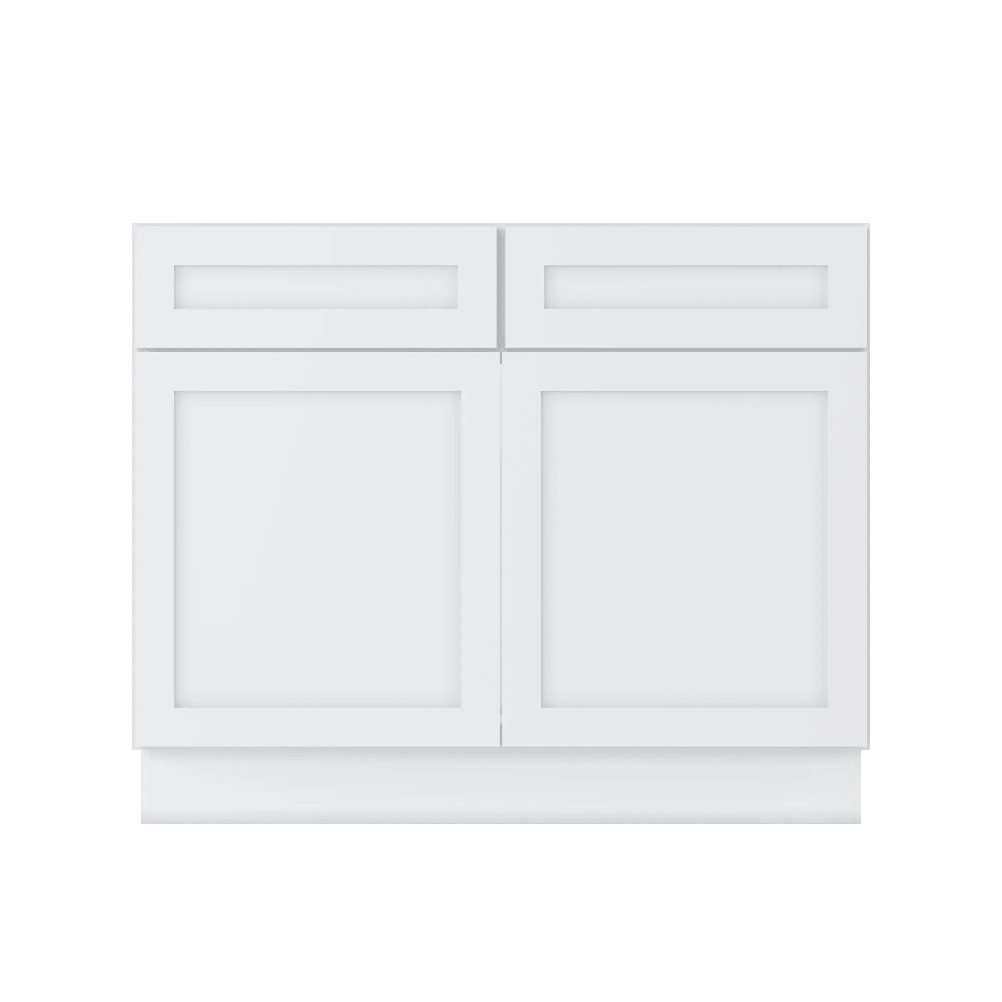 Sink Base Kitchen Cabinet SB42 Alpina White LessCare 42 in. width 34.5 in. height 24 in. depth