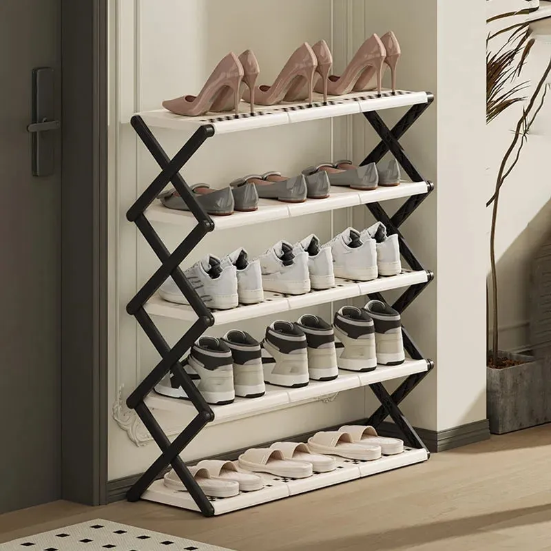 SPACE SAVING FOLDABLE SHOE RACK