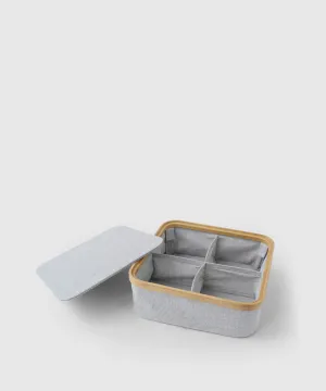 Stacking Storage Box With 4 Compartments