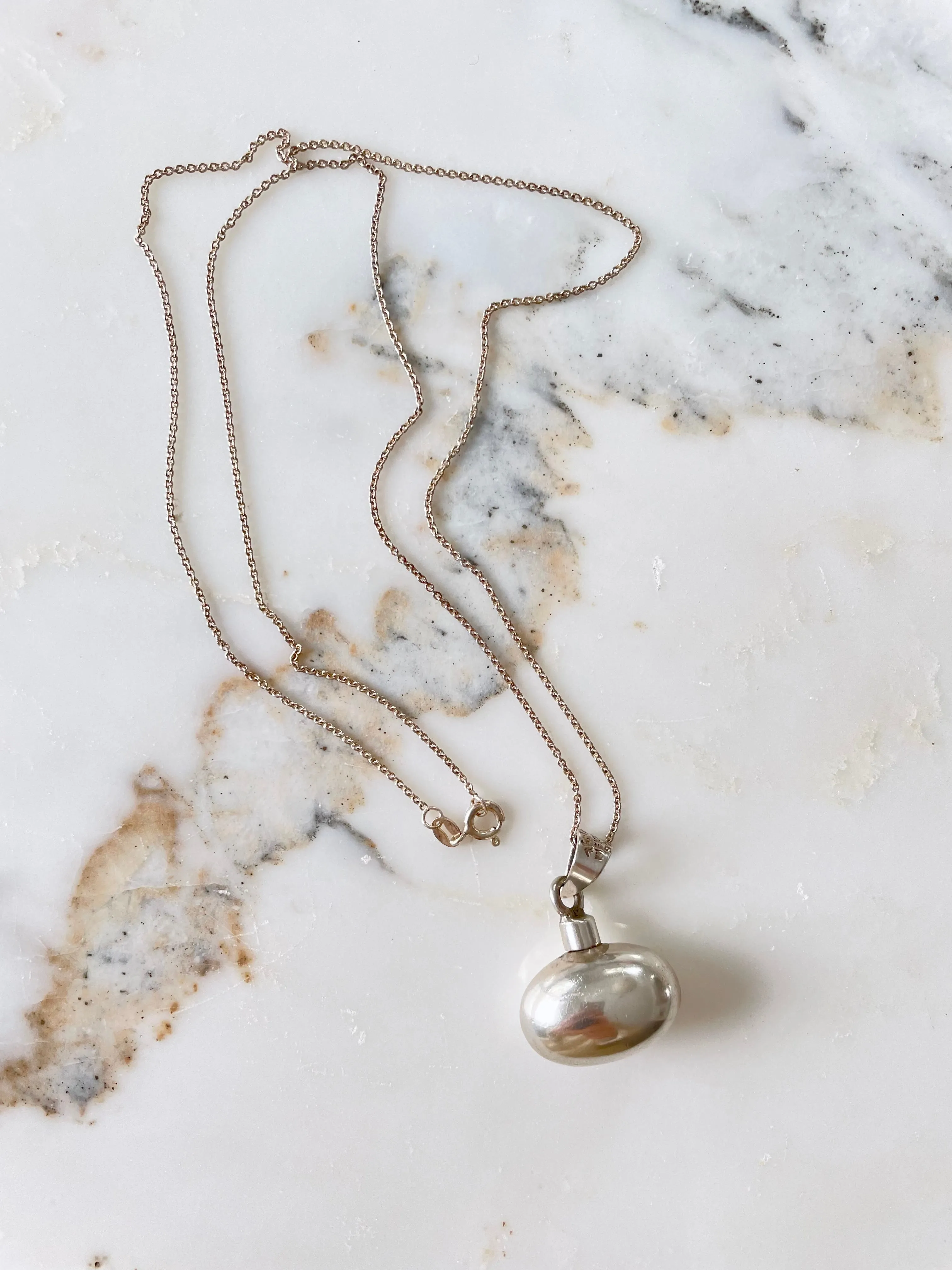 Sterling Silver Vinaigrette Necklace