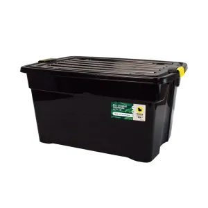 Taurus BLACK ECO Storage Organiser 60L – Rolling Design