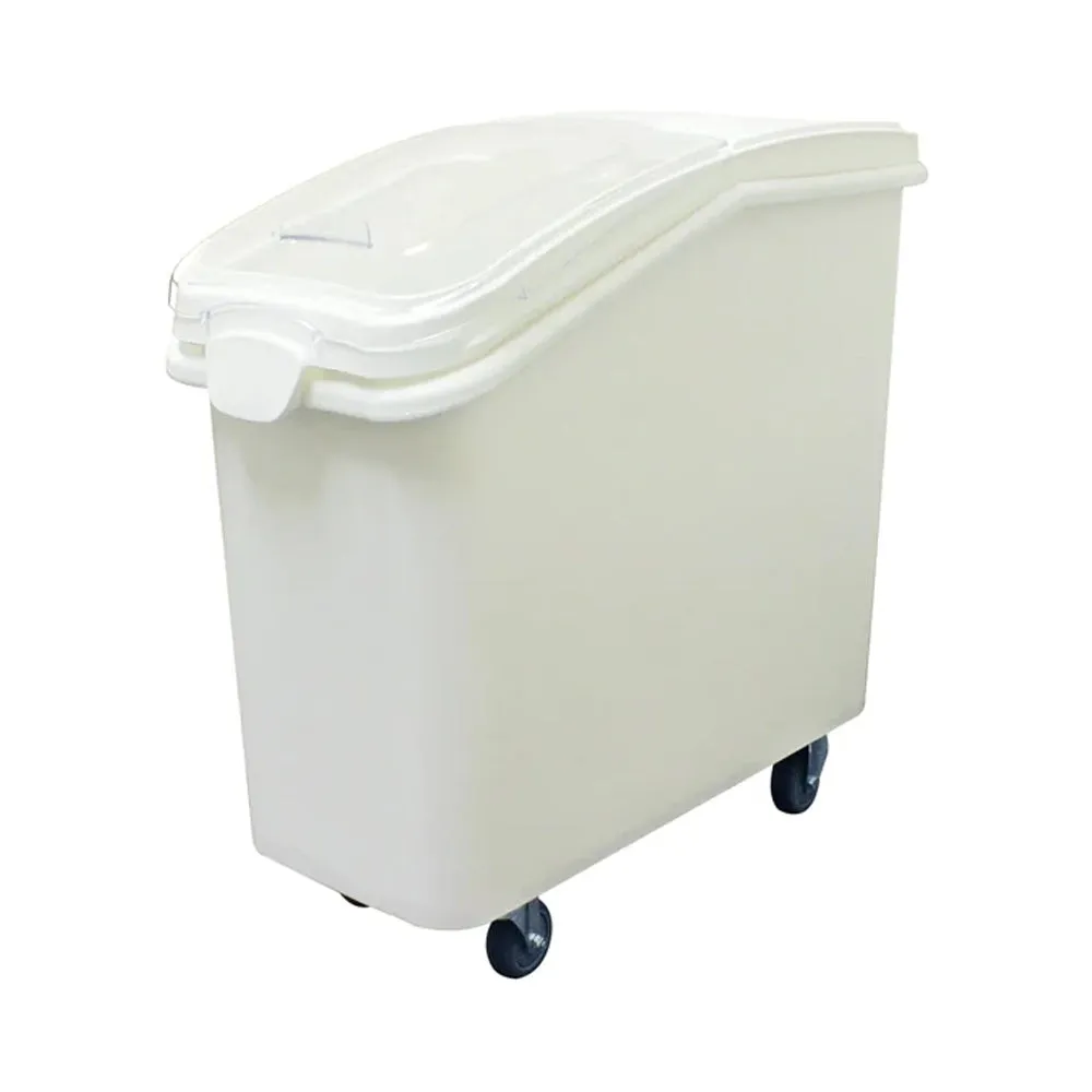 Thunder Group PLIB027C Ingredient Bin with Clear sliding lid and a Matching Color Scoop