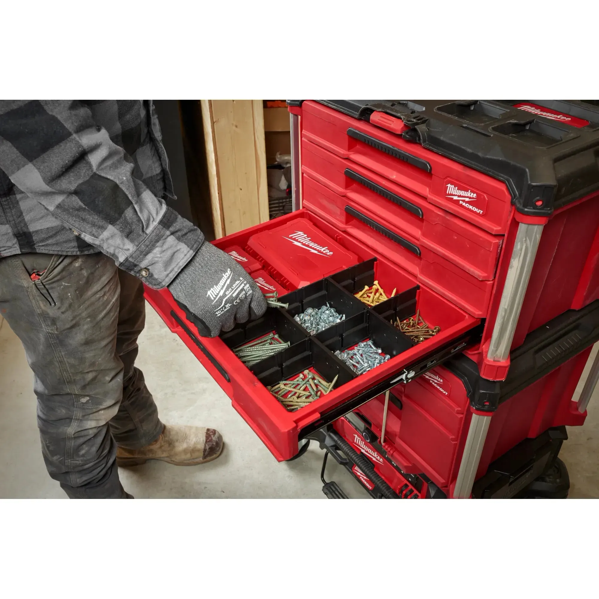 Tool Box - Milwaukee PACKOUT™ 4-Drawer Tool Box, 48-22-8444