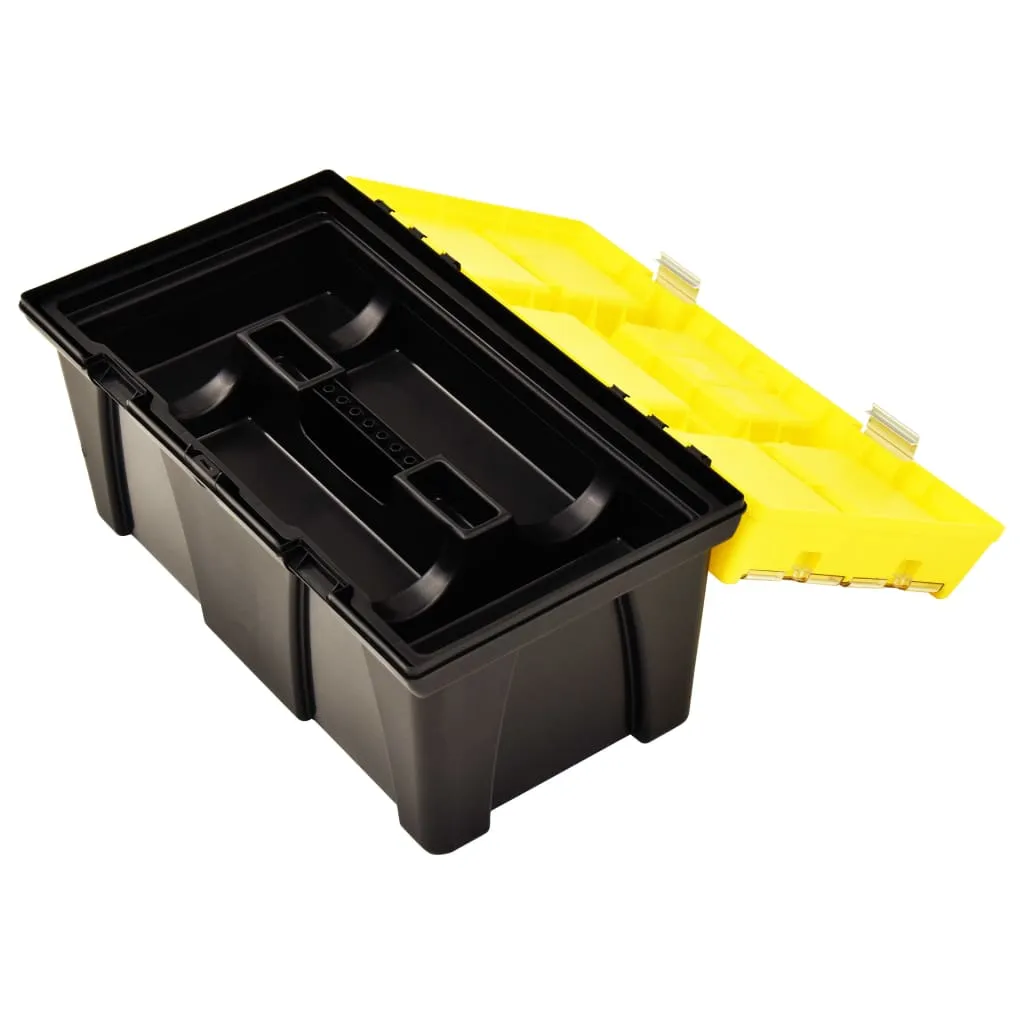 Tool Box Plastic 595x337x316 mm Yellow