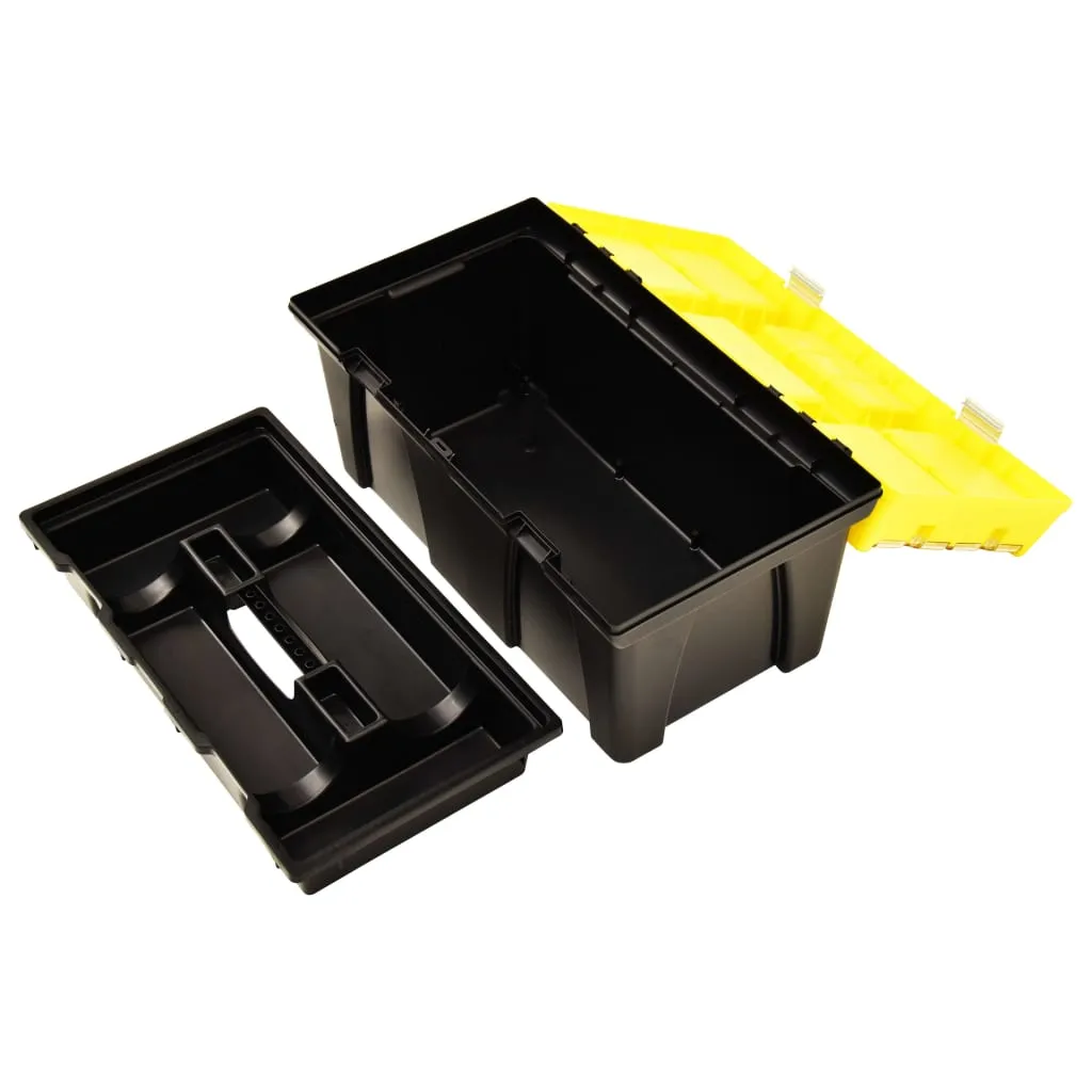 Tool Box Plastic 595x337x316 mm Yellow