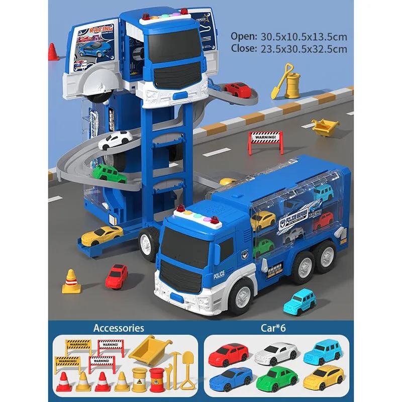 Transforming Truck Building Car Race Toy