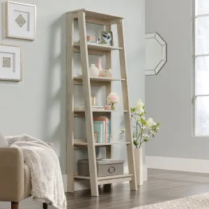 Trestle 5-Shelf Bookcase, Chalked Chestnut Finish