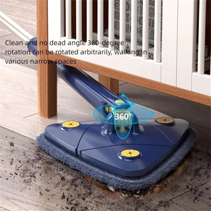 Triangle Cleaning Mop 1.3m Extendable Rotatable