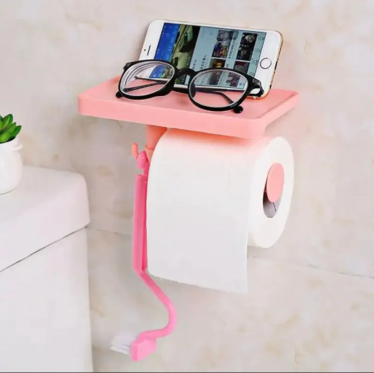 WALL MOUNTED TOILET PAPER HOLDER RACK