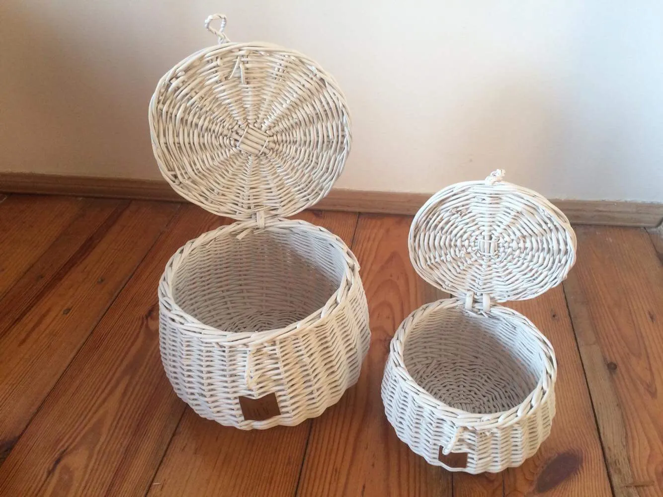 Wicker Basket Small - White