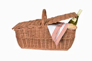 Wicker picnic basket