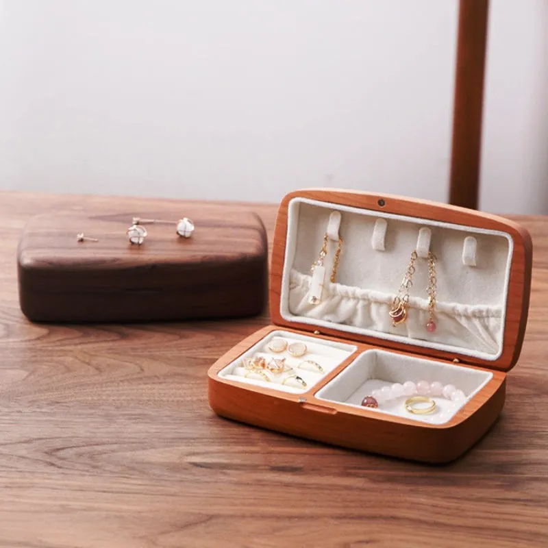 Wooden Travel Jewelry Organizer Boxes