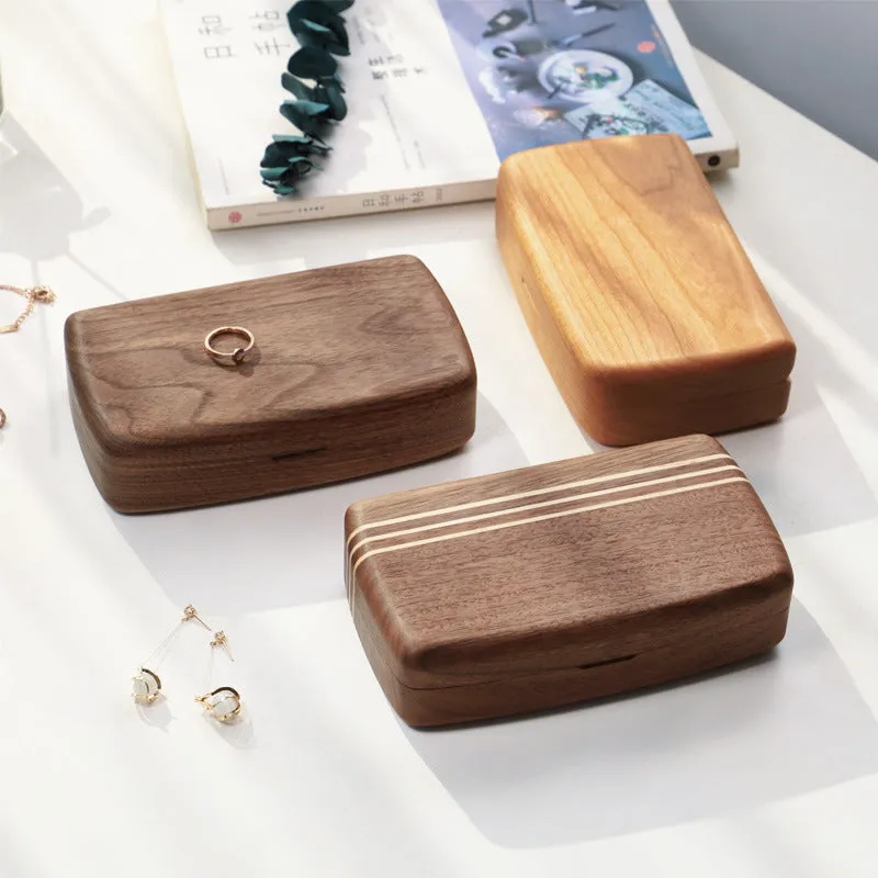 Wooden Travel Jewelry Organizer Boxes