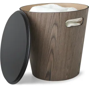 Woodrow Storage Stool Black-Walnut