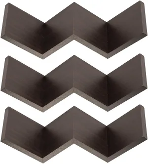 Zig Zag Floating Book Shelf - Set of 3